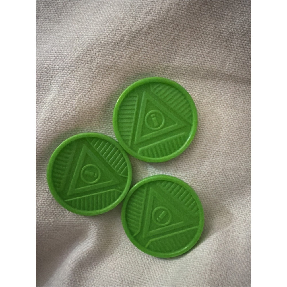 3 Imaginext Green Replacement Disc Projectiles